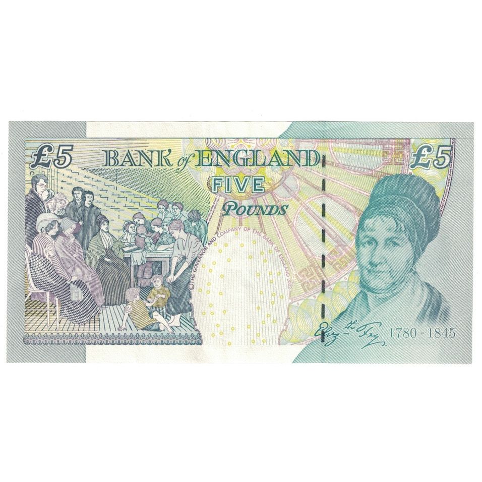 Banconote, Gran Bretagna, 5 Pounds, 2004, KM:391c, SPL-