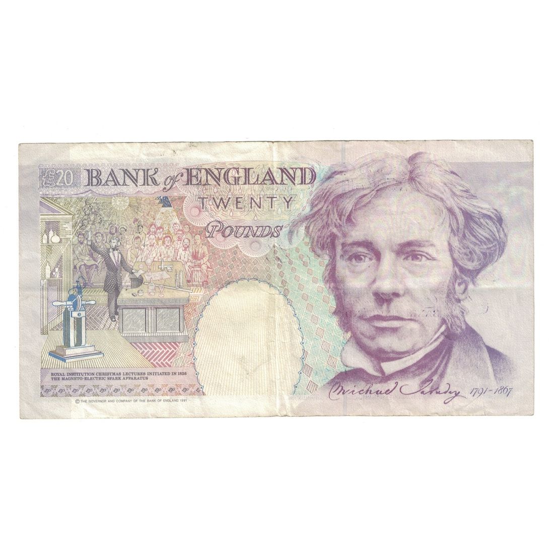 Geldschein, Großbritannien, 20 Pounds, 1984-1988, KM:380d, SS