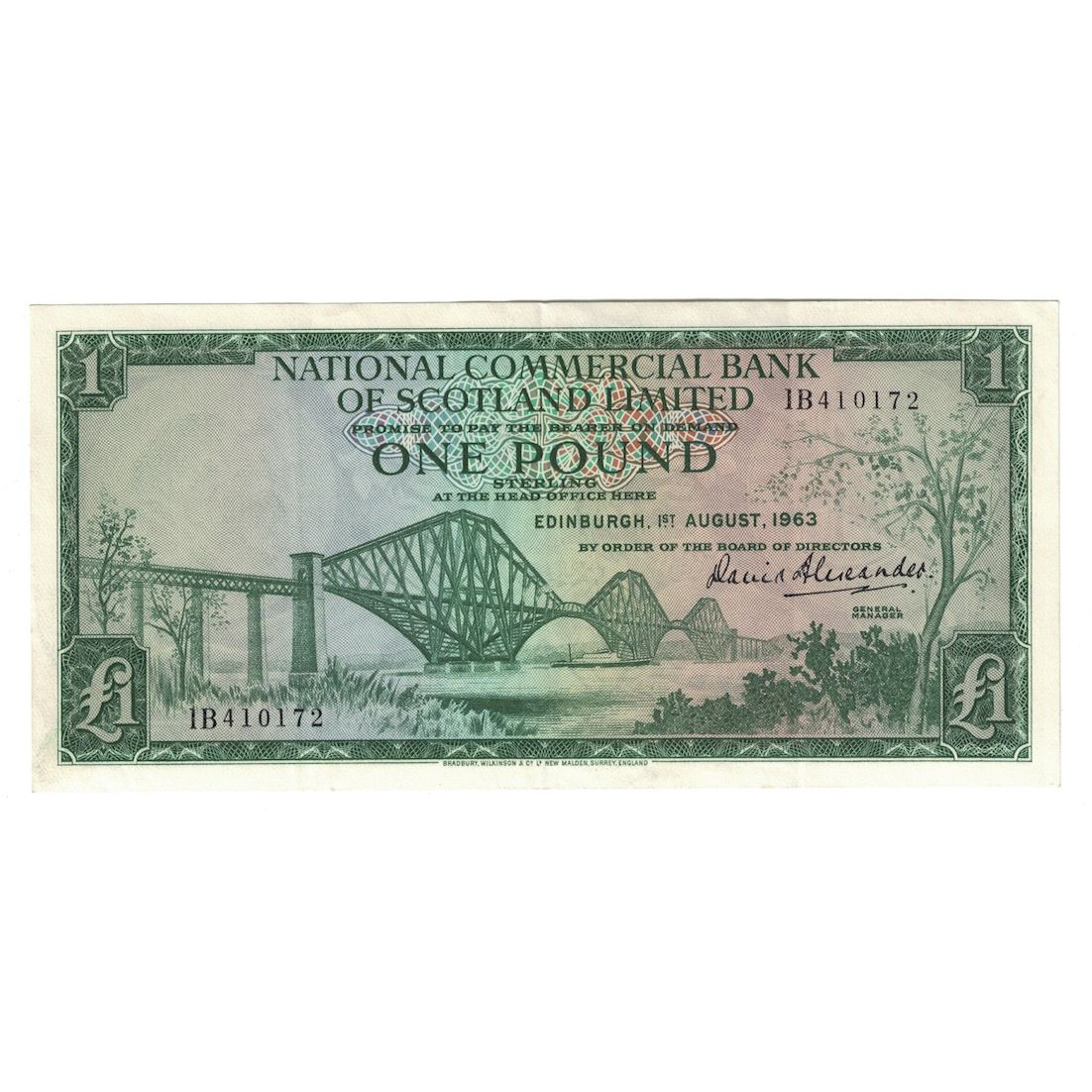 Banknote, Scotland, 1 Pound, 1963, 1963-08-01, KM:269a, AU(55-58)