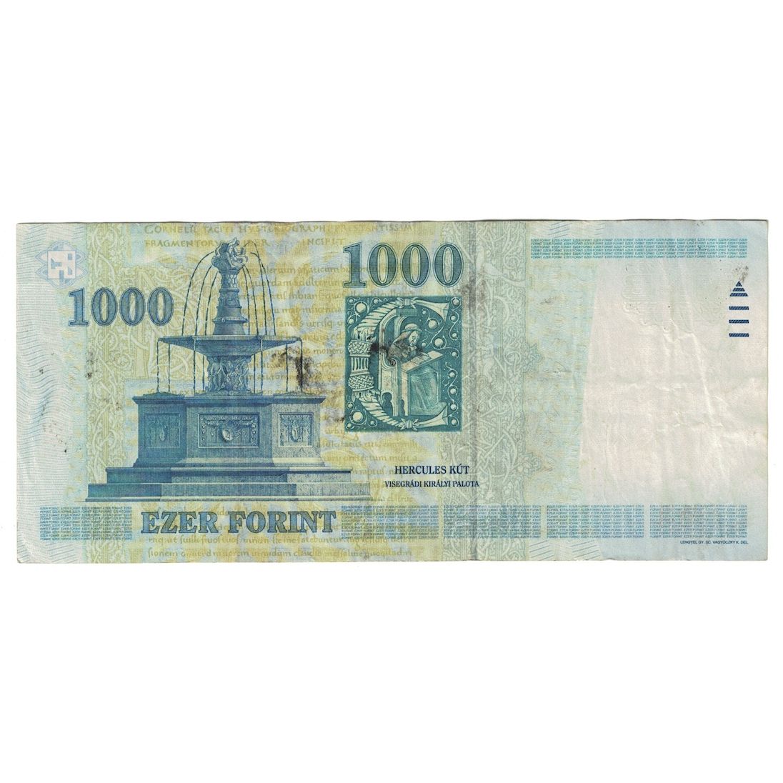 Biljet, Hongarije, 1000 Forint, 2003, KM:189b, TB+