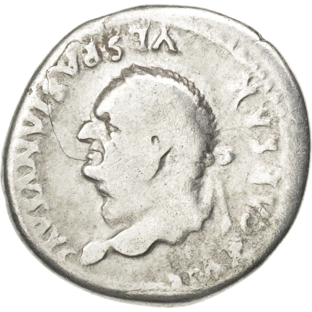 Vespasian, Denarius, VF(30-35), Silver, Cohen #126, 2.70