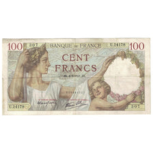 France, 100 Francs, Sully, 1941, 1941-09-04, TTB, Fayette:26.57, KM:94
