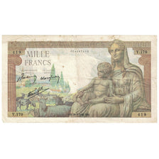 France, 1000 Francs, Déesse Déméter, 1942, 1942-05-28, EF(40-45)