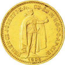 Monnaie, Hongrie, Franz Joseph I, 20 Korona, 1905, Kormoczbanya, SUP, Or, KM:486