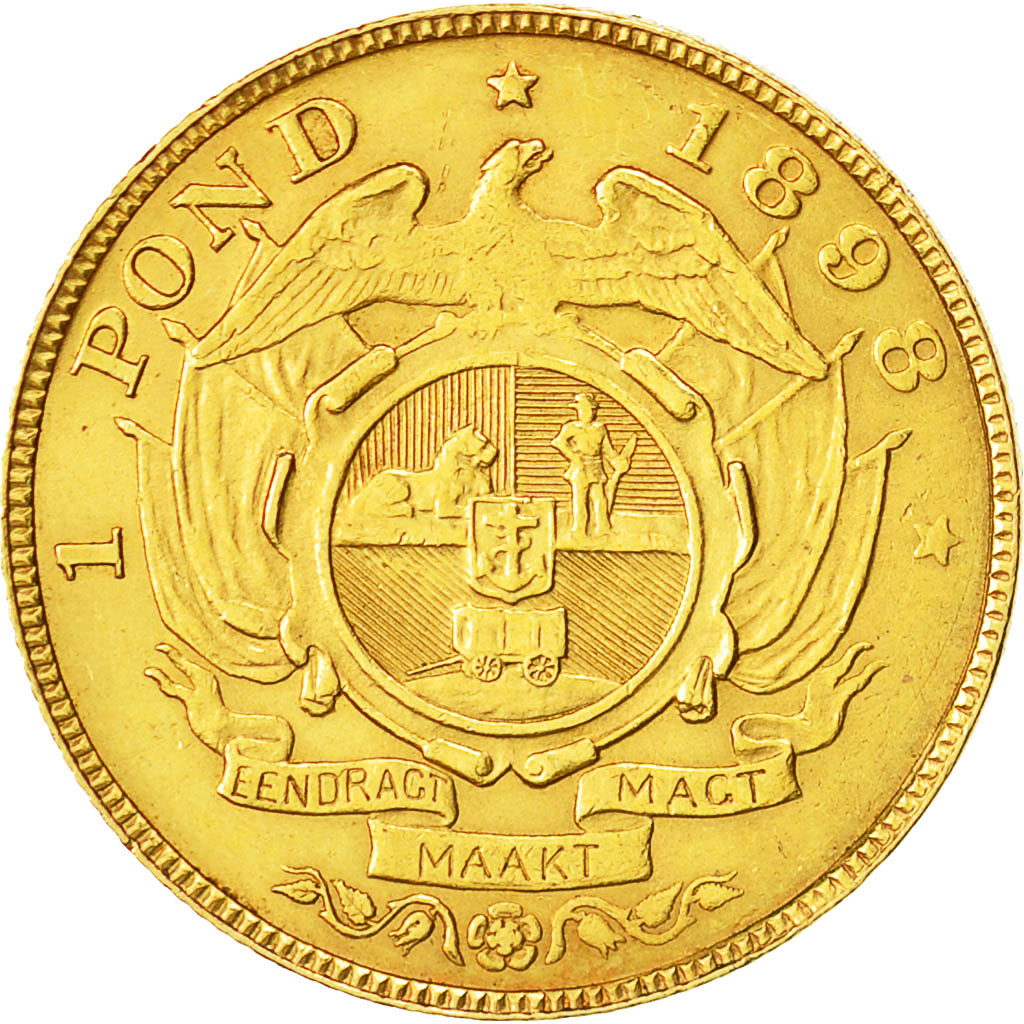 Monnaie, Afrique du Sud, Pond, Een, 1898, TTB+, Or, KM:10.2