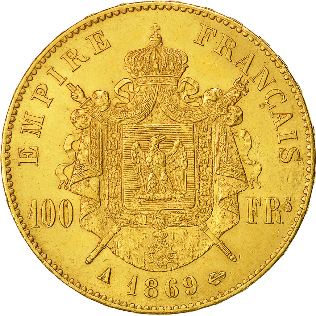 Münze, Frankreich, Napoleon III, Napoléon III, 100 Francs, 1869, Paris, SS+