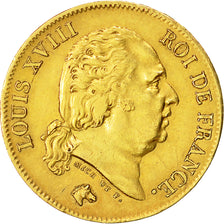 Monnaie, France, Louis XVIII, Louis XVIII, 40 Francs, 1818, Lille, TTB, Or