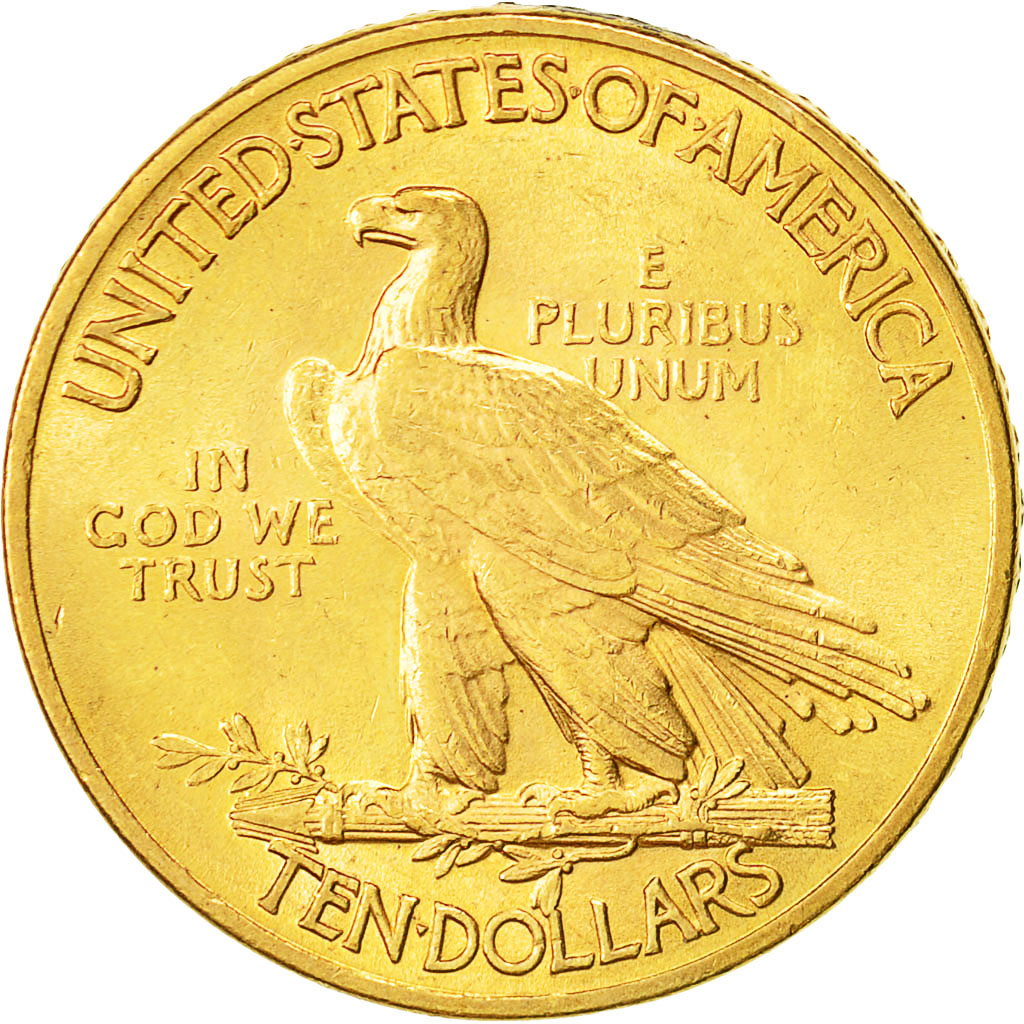 Coin, United States, Indian Head, $10, Eagle, 1913, U.S. Mint, Philadelphia