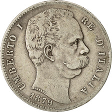 Monnaie, Italie, Umberto I, 5 Lire, 1879, Rome, TTB, Argent, KM:20