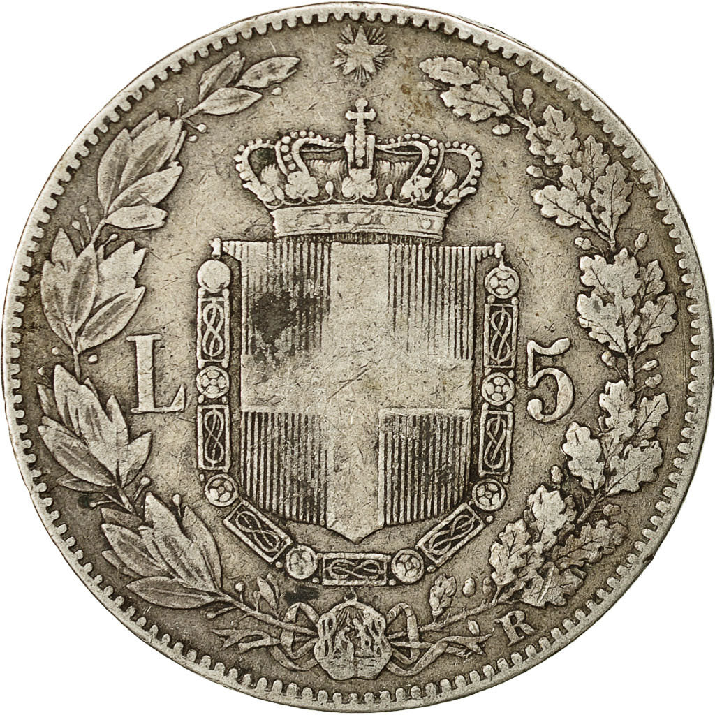 Monnaie, Italie, Umberto I, 5 Lire, 1879, Rome, TTB, Argent, KM:20