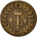 Coin, France, Louis XVIII, Decime, 1815, Strasbourg, VF(30-35), Bronze, KM:701