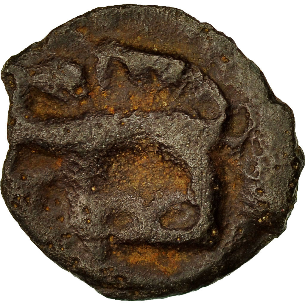 Coin, Potin à la tête d'indien, Remi, F(12-15), Potin, Delestrée:153