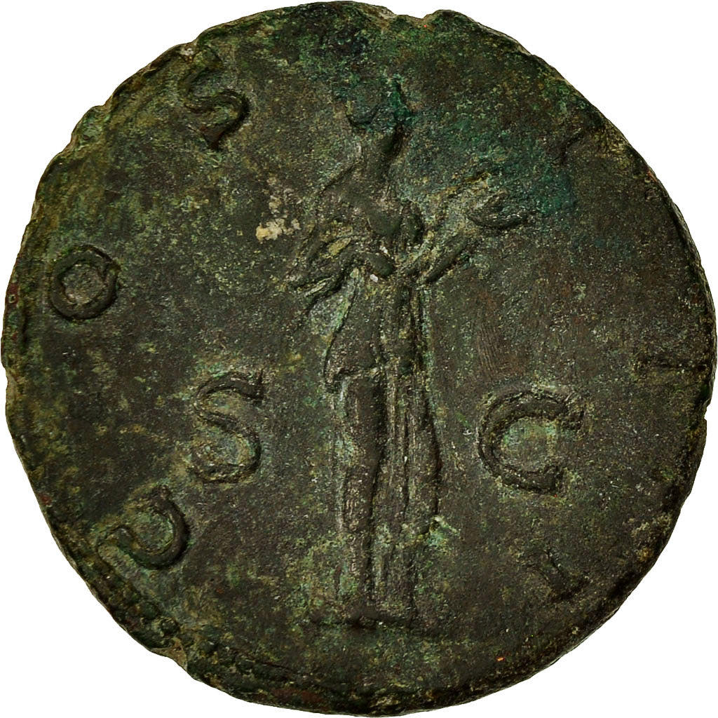 Coin, As, HADRIANUS, Salus 128, Roma, AU(50-53), Copper, RIC:975