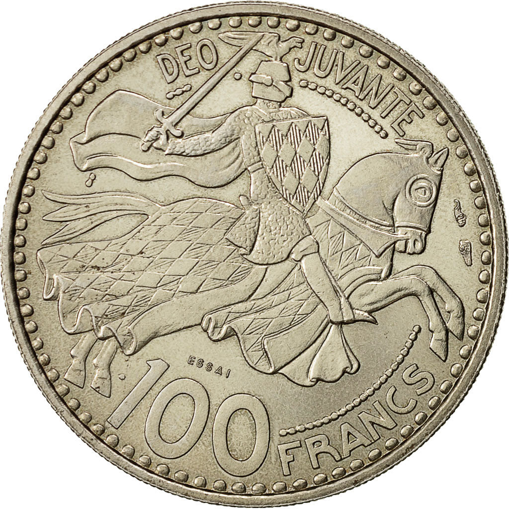 Coin, Monaco, 100 Francs, 1950, AU(50-53), Copper-nickel, KM:E33, Gadoury:MC 142