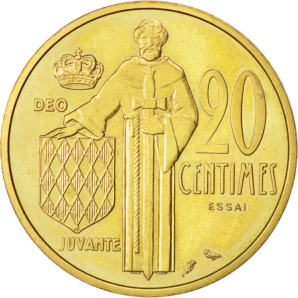 Münze, Monaco, 20 Centimes, 1962, SS+, Cupro-Aluminium, KM:E46, Gadoury:MC 147