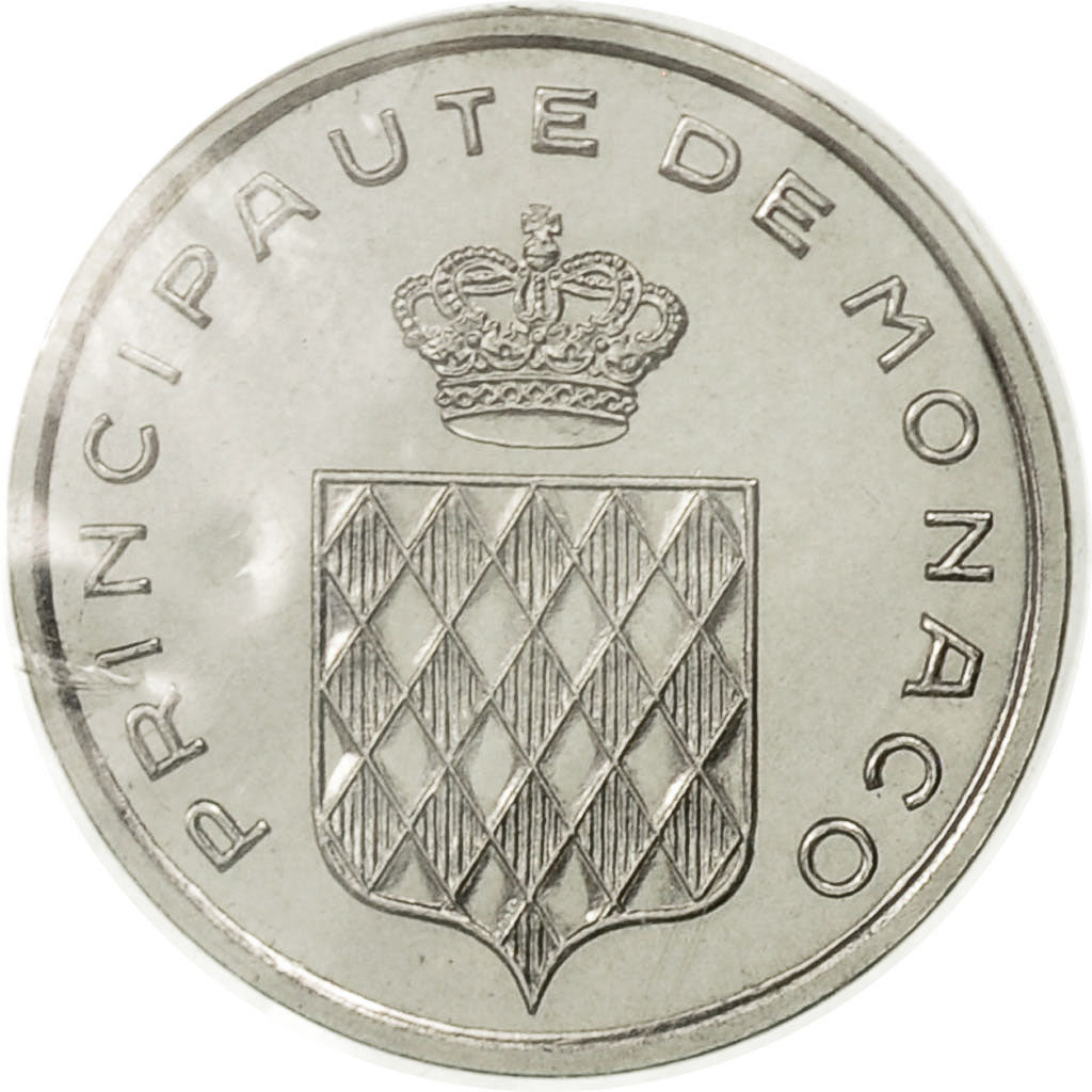 Münze, Monaco, Centime, 1976, STGL, Stainless Steel, KM:E68, Gadoury:MC 144