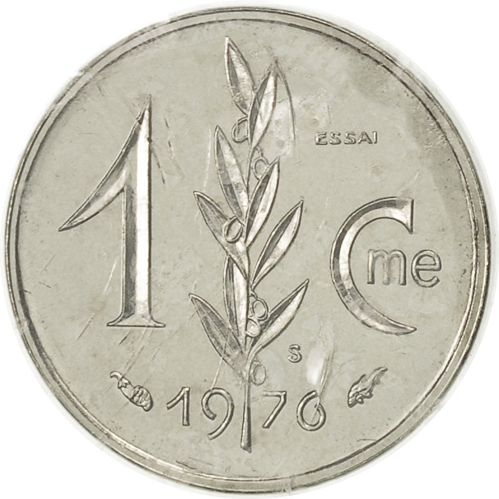 Münze, Monaco, Centime, 1976, STGL, Stainless Steel, KM:E68, Gadoury:MC 144