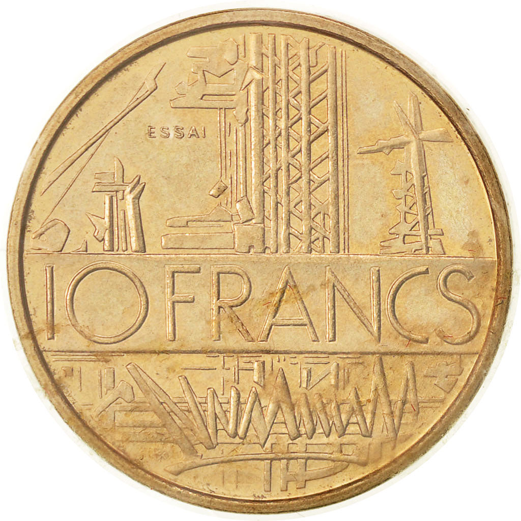 Coin, France, 10 Francs, 1974, Paris, MS(65-70), Nickel-brass, KM:E115
