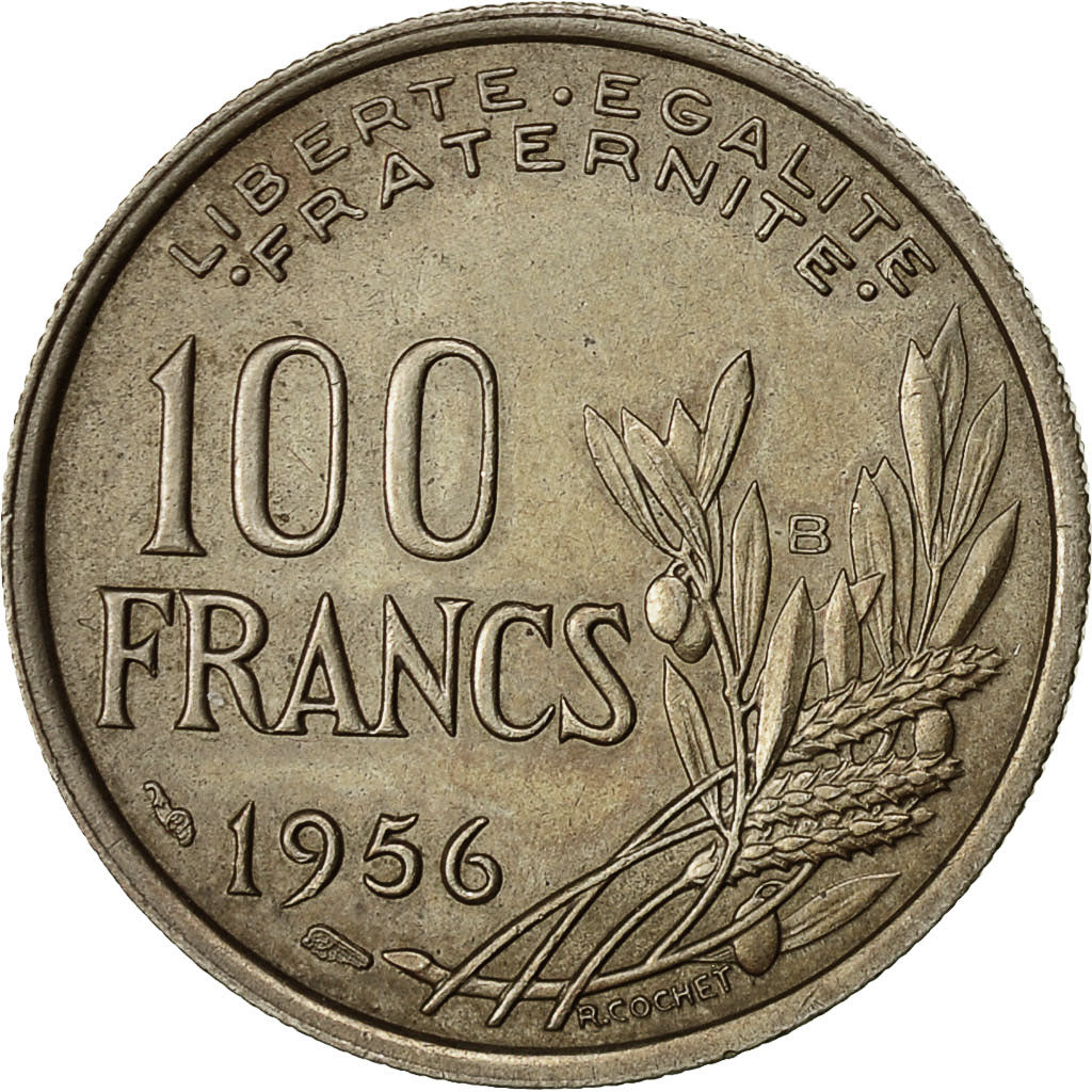 Monnaie, France, Cochet, 100 Francs, 1956, Beaumont - Le Roger, TTB+