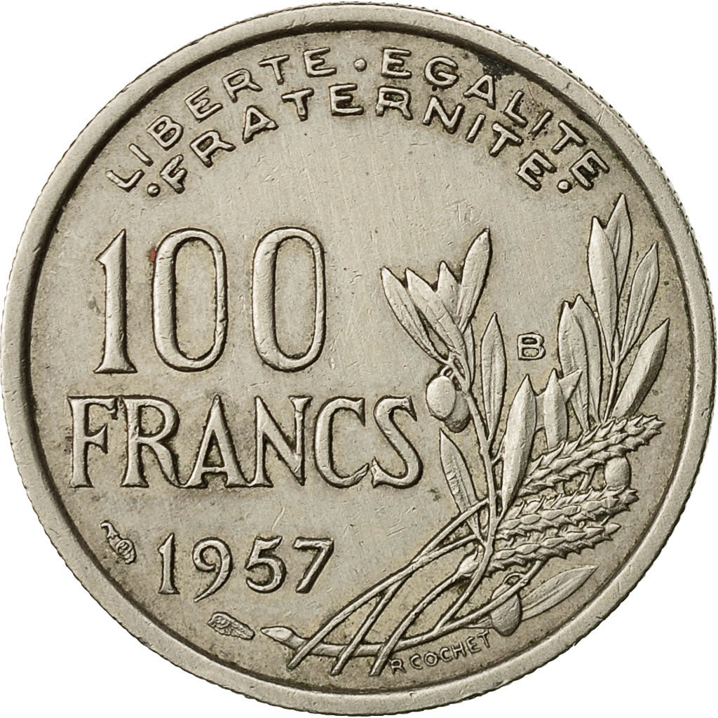 Monnaie, France, Cochet, 100 Francs, 1957, Beaumont - Le Roger, TTB+