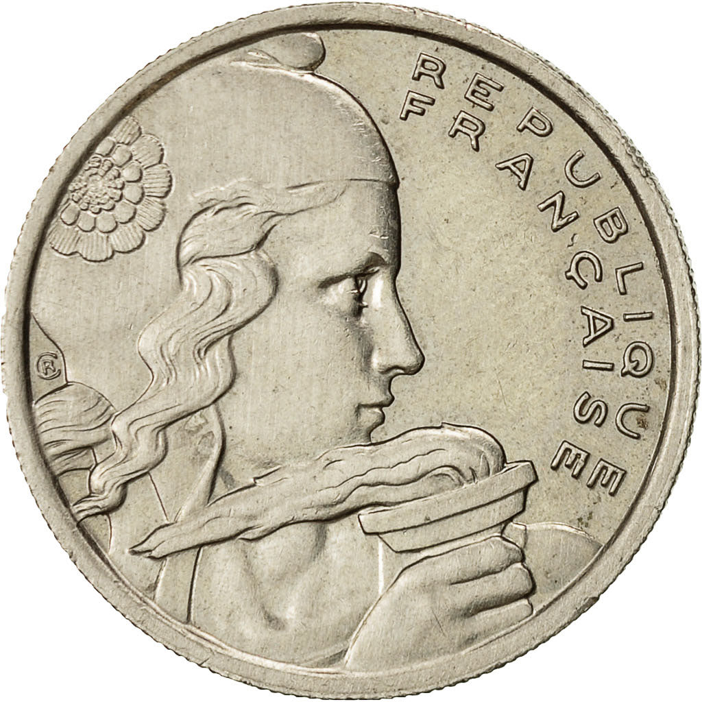 Moneda, Francia, Cochet, 100 Francs, 1958, Beaumont - Le Roger, MBC+, Cobre -