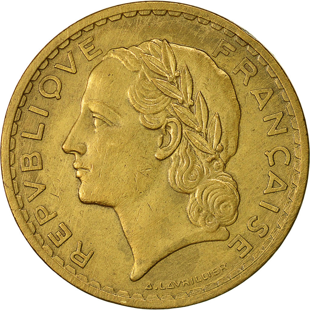 Coin, France, Lavrillier, 5 Francs, 1939, Paris, AU(50-53), Nickel, KM:888