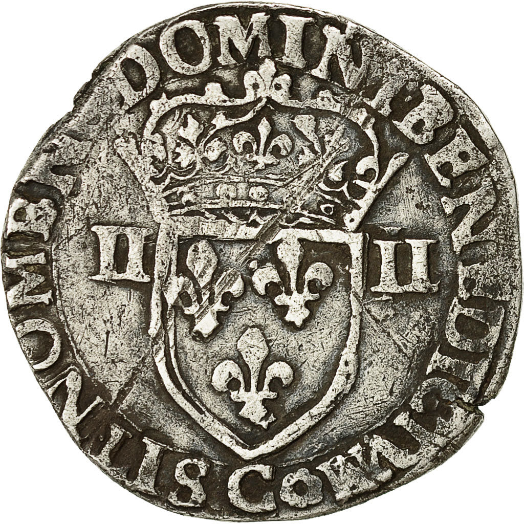 Monnaie, France, 1/4 Franc, 1582, Saint Lô, TTB, Argent, Duplessy:1133