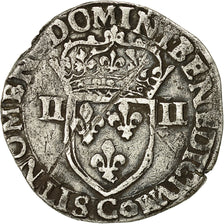 Moneda, Francia, 1/4 Franc, 1582, Saint Lô, MBC, Plata, Duplessy:1133