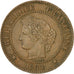 Coin, France, Cérès, 2 Centimes, 1884, Paris, AU(50-53), Bronze, KM:827.1