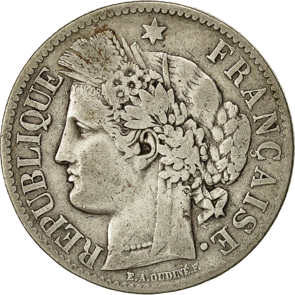 Münze, Frankreich, Cérès, 2 Francs, 1888, Paris, S+, Silber, KM:817.1