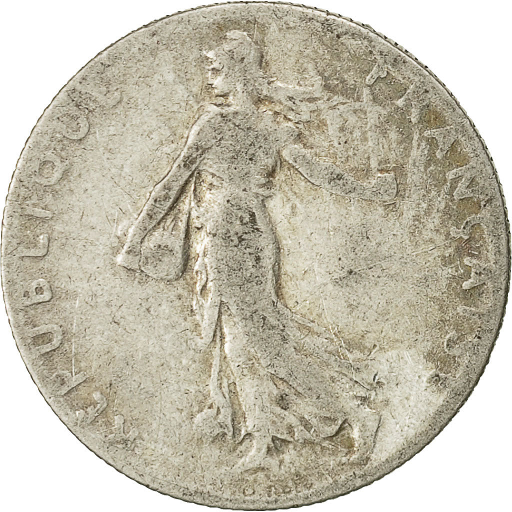 Moneta, Francia, Semeuse, 50 Centimes, 1900, Paris, MB+, Argento, KM:854