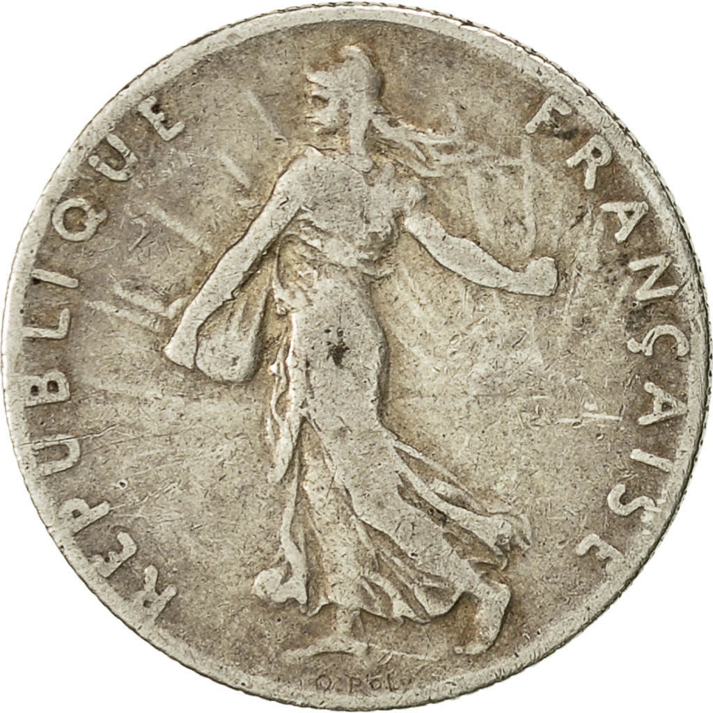 Moneta, Francja, Semeuse, 50 Centimes, 1900, Paris, VF(30-35), Srebro, KM:854