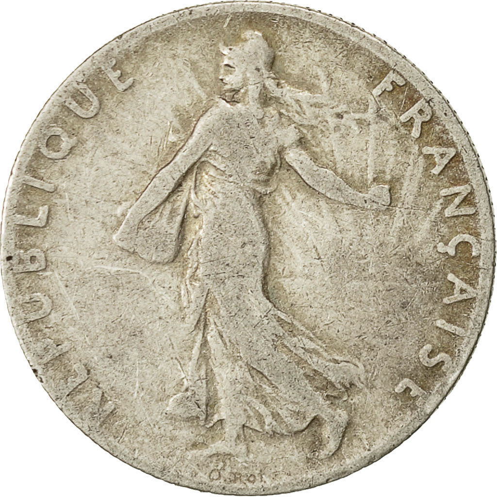 Moneta, Francja, Semeuse, 50 Centimes, 1900, Paris, VF(30-35), Srebro, KM:854