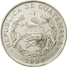 Munten, Guatemala, 1/4 Quetzal, 1926, London, ZF+, Zilver, KM:243.1