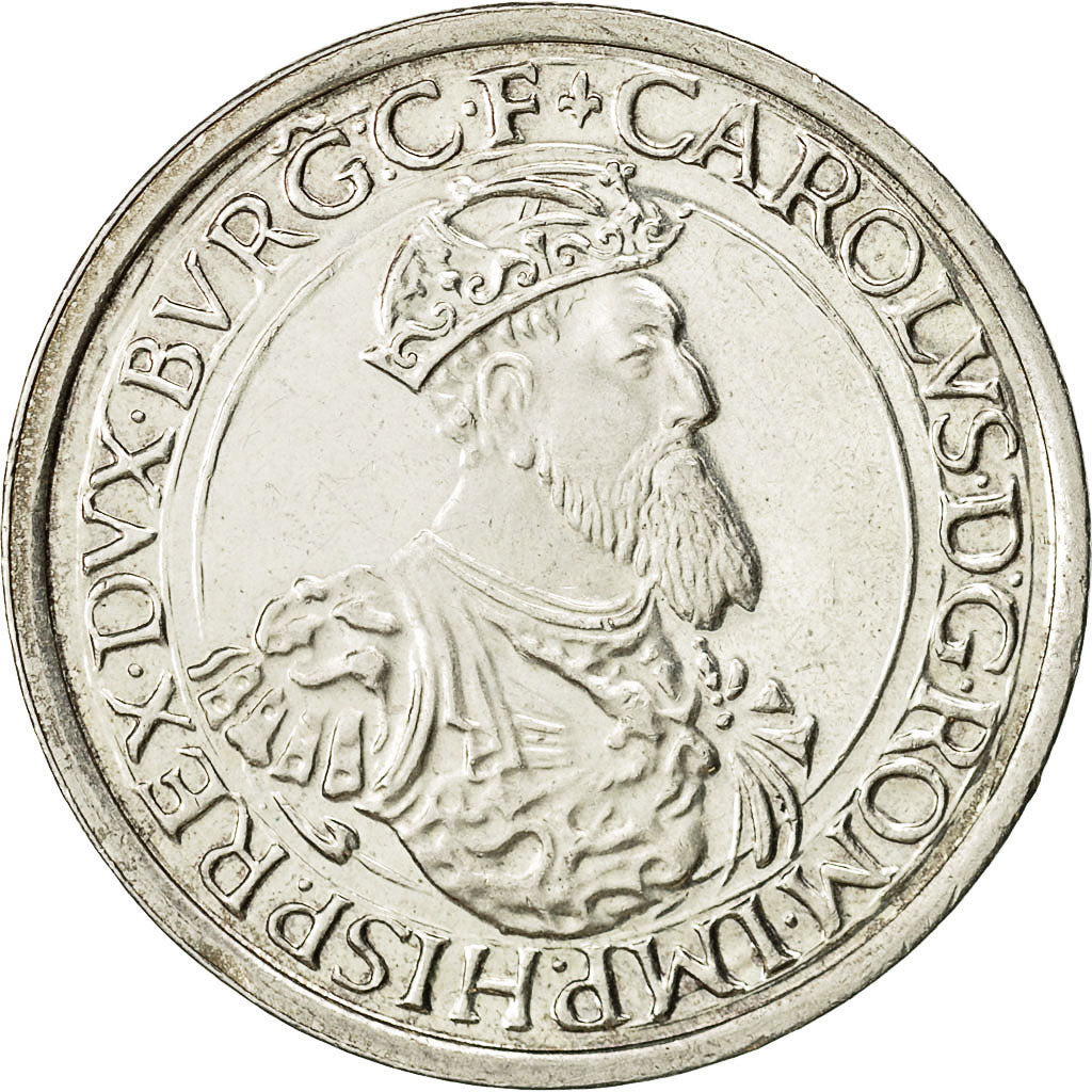 Coin, Belgium, 5 Ecu, 1987, AU(50-53), Silver, KM:166