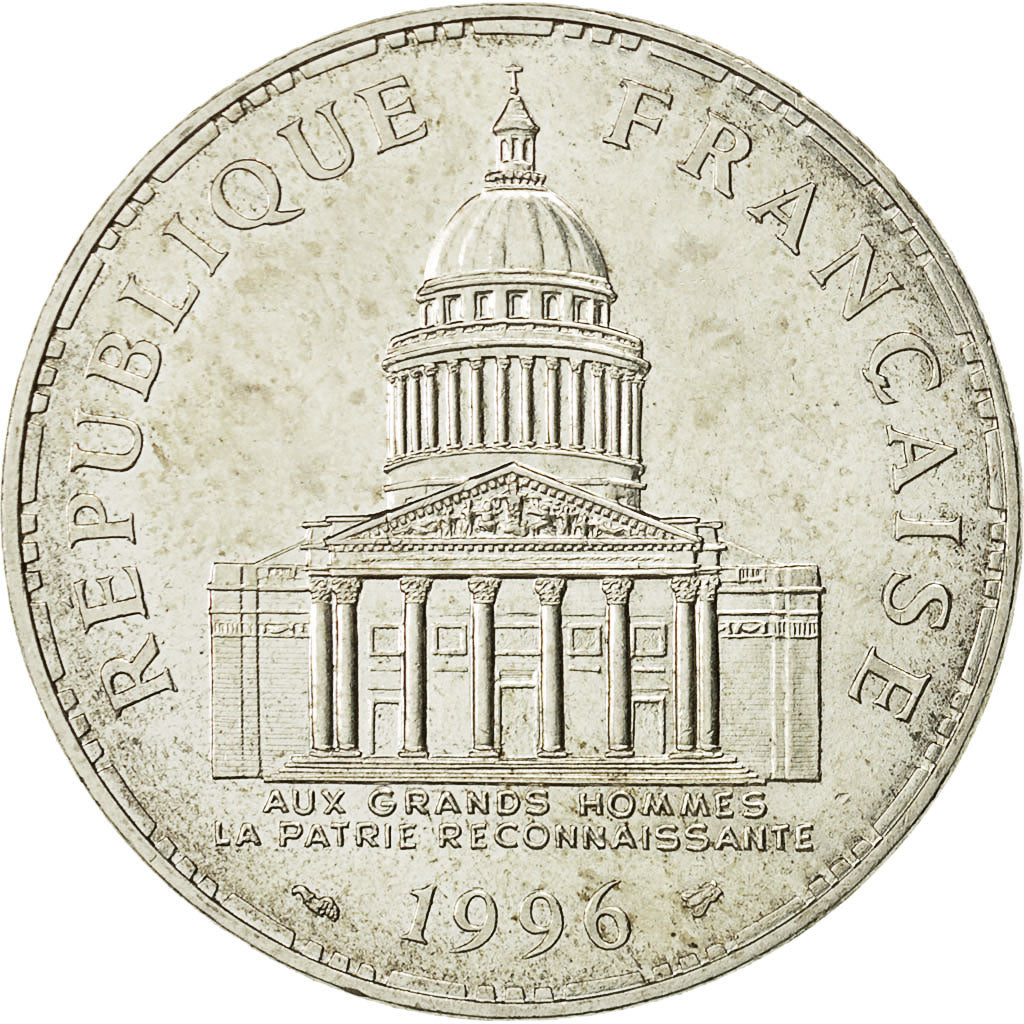 Coin, France, Panthéon, 100 Francs, 1996, Paris, AU(50-53), Silver, KM:951.1