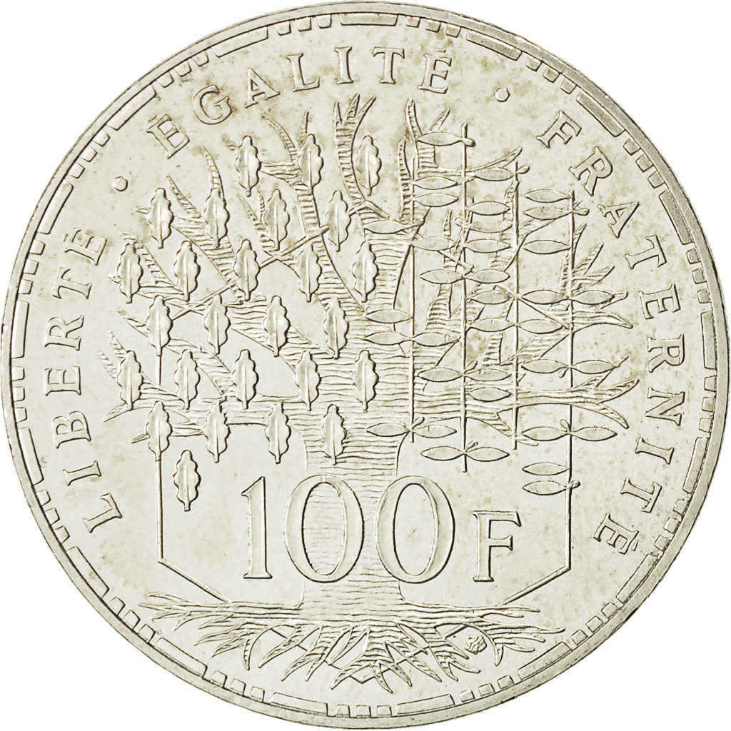 Coin, France, Panthéon, 100 Francs, 1996, Paris, AU(50-53), Silver, KM:951.1