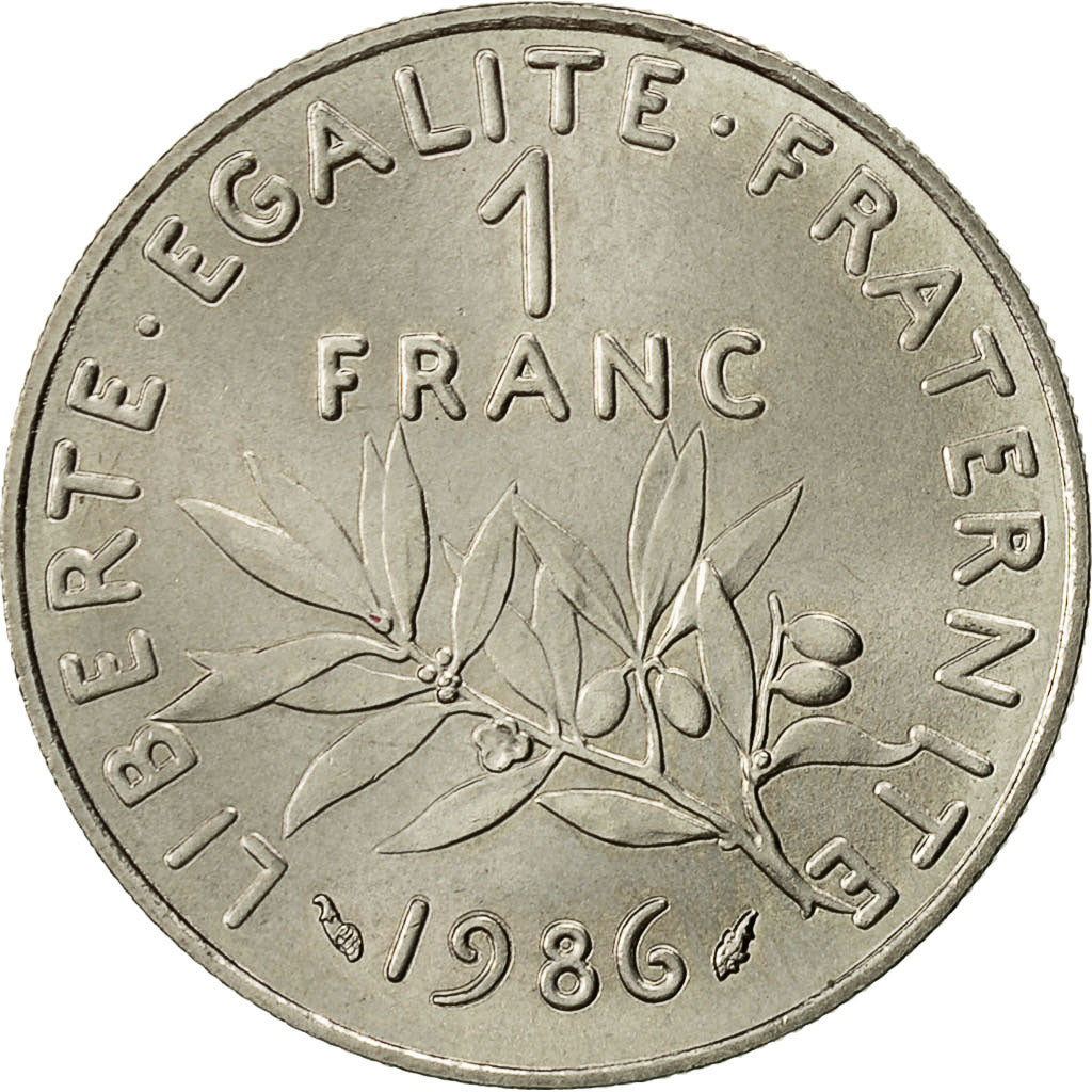 Münze, Frankreich, Semeuse, Franc, 1986, Paris, STGL, Nickel, KM:925.1
