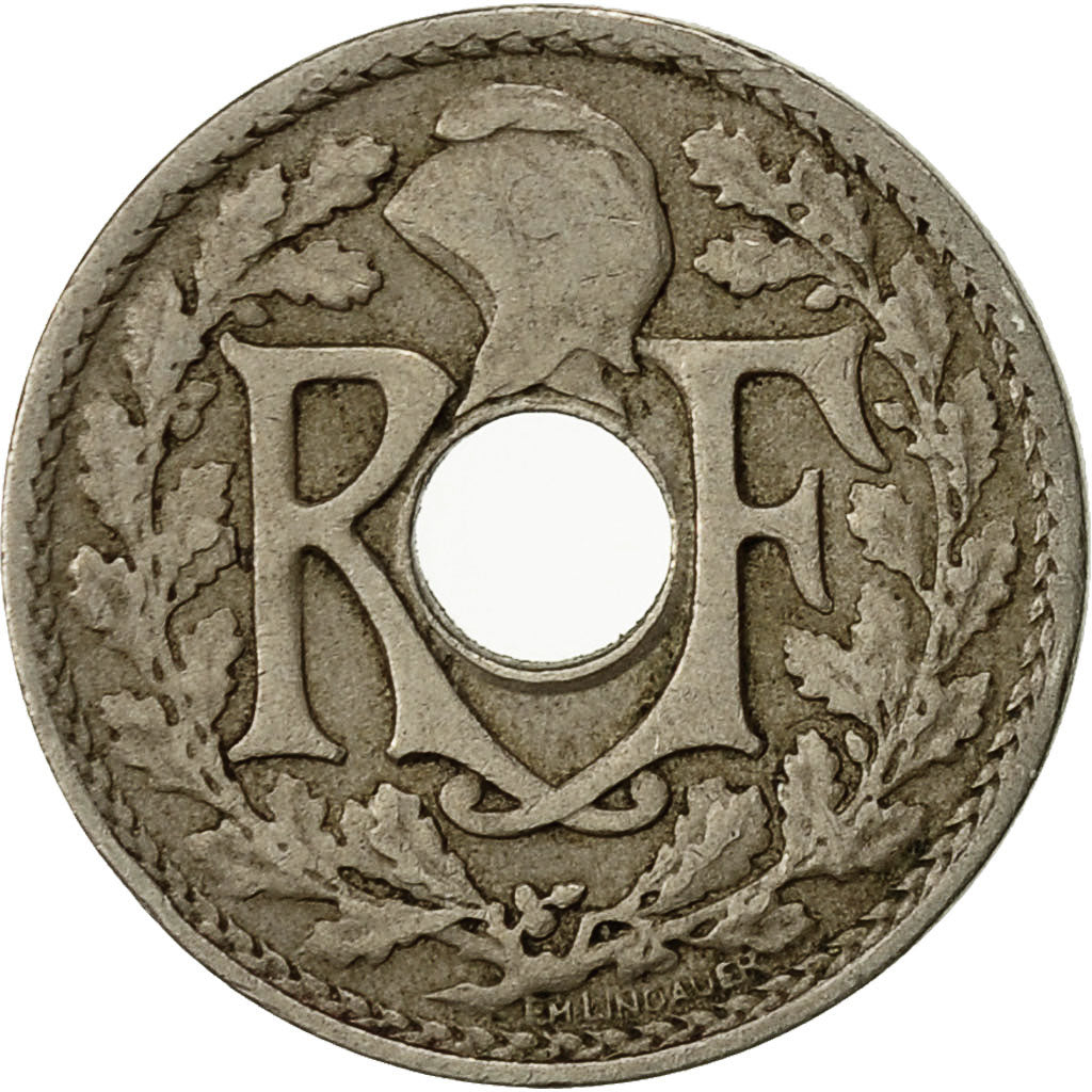 Coin, France, Lindauer, 5 Centimes, 1920, Paris, EF(40-45), Copper-nickel