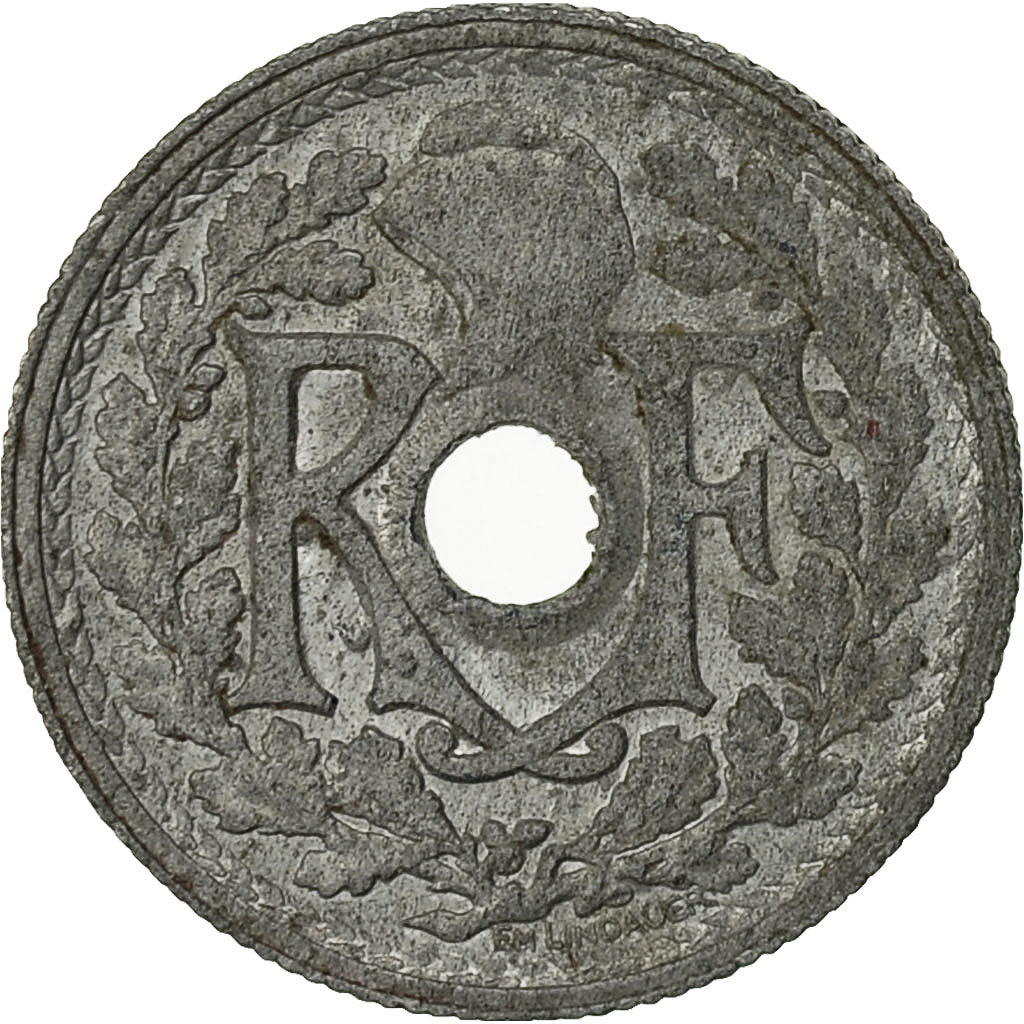 Munten, Frankrijk, Lindauer, 10 Centimes, 1946, Beaumont - Le Roger, ZF+, Zinc