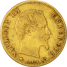 Moneta, Francia, Napoleon III, Napoléon III, 5 Francs, 1858, Paris, MB+, Oro