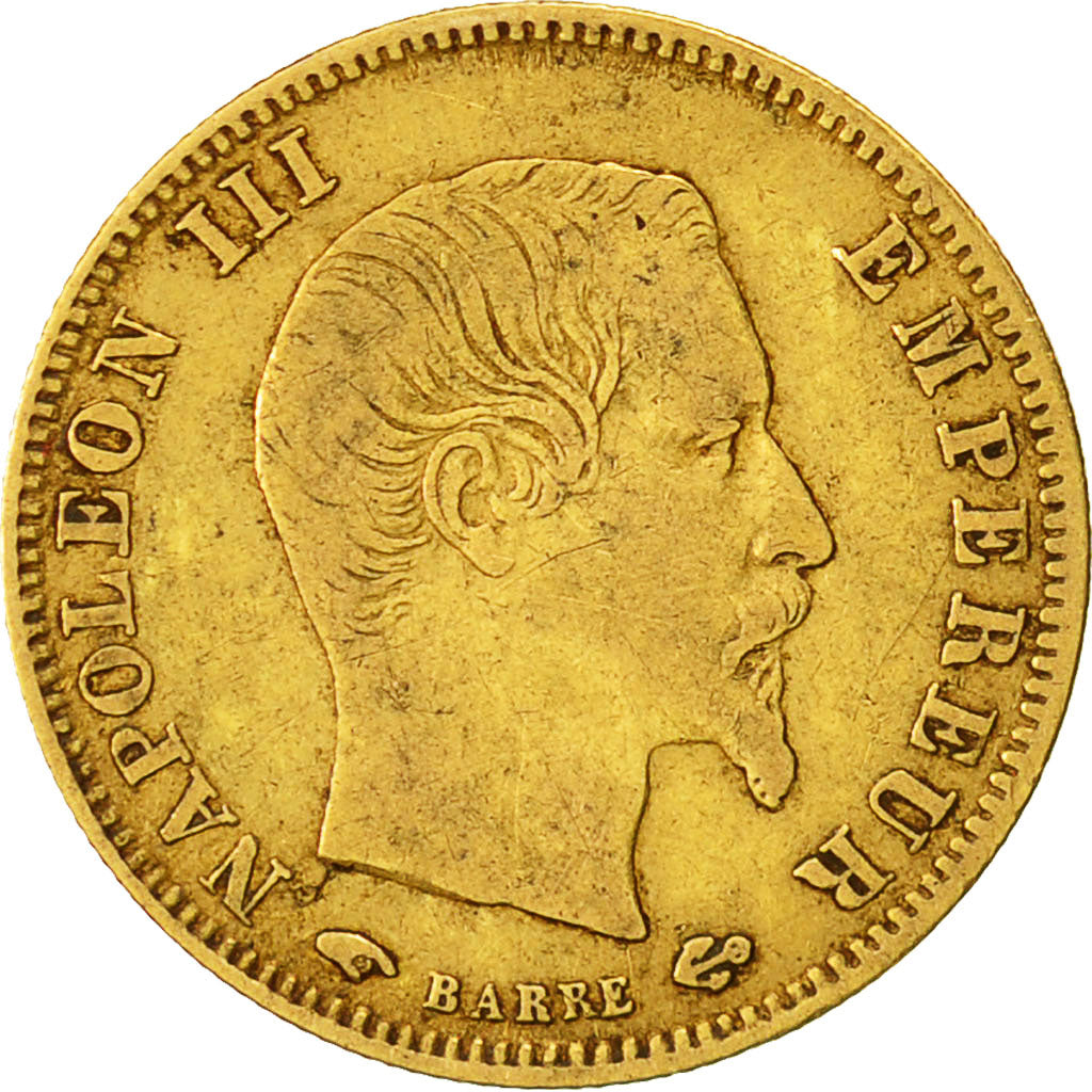 Coin, France, Napoleon III, Napoléon III, 5 Francs, 1856, Paris, VF(30-35)
