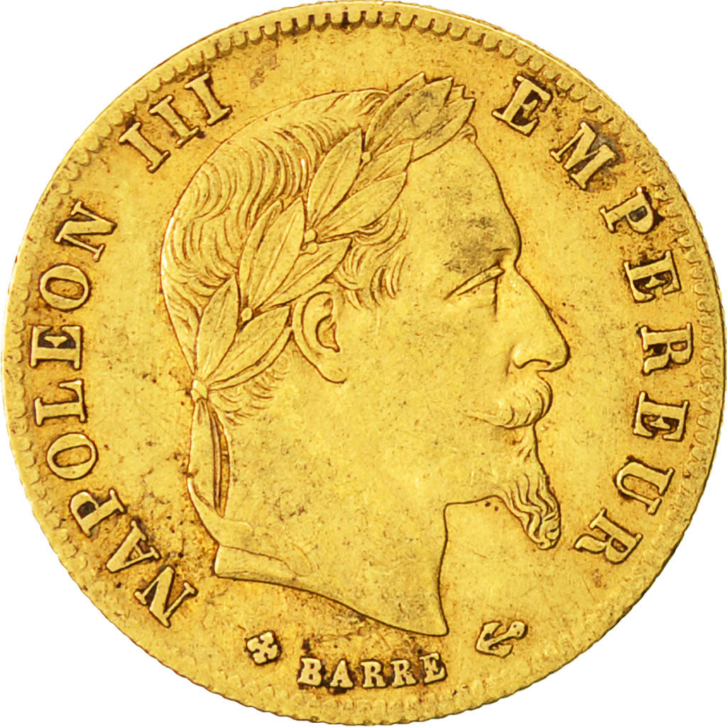 Munten, Frankrijk, Napoleon III, Napoléon III, 5 Francs, 1868, Strasbourg, ZF