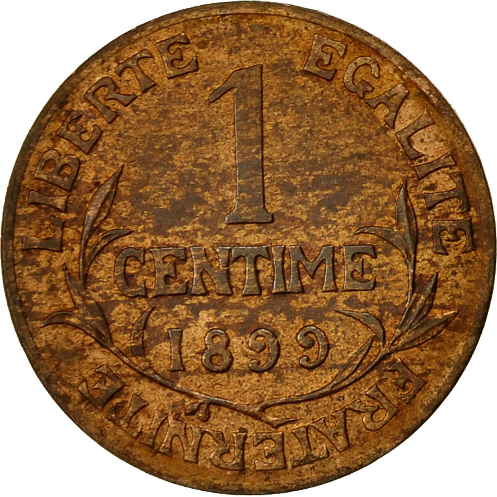 Moneda, Francia, Dupuis, Centime, 1899, Paris, EBC+, Bronce, KM:840, Gadoury:90