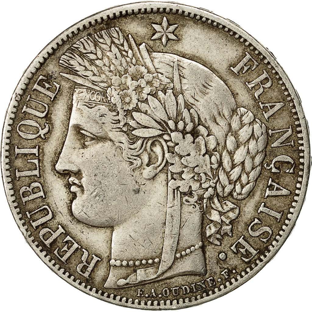 Monnaie, France, Cérès, 5 Francs, 1870, Paris, TTB, Argent, Gadoury:742