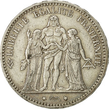Coin, France, Hercule, 5 Francs, 1874, Bordeaux, EF(40-45), Silver, KM:820.2
