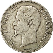 Coin, France, Napoleon III, Napoléon III, 5 Francs, 1856, Paris, VF(30-35)