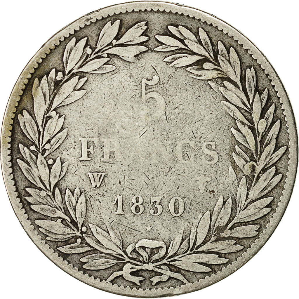 Monnaie, France, Louis-Philippe, 5 Francs, 1830, Lille, TB+, Argent
