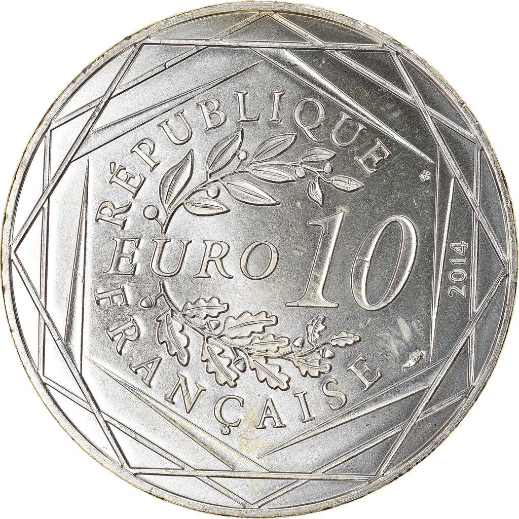 France, Sempé - Egalité, 10 Euro, 2014, MS(65-70), Silver, Gadoury:EU718