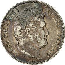Münze, Frankreich, Louis-Philippe, 5 Francs, 1842, Strasbourg, S+, Silber